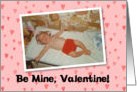 Valentine Be Mine - Retro - FUNNY card