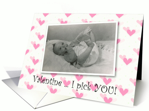 Valentine Nose Picker Baby - Retro - FUNNY card (536532)