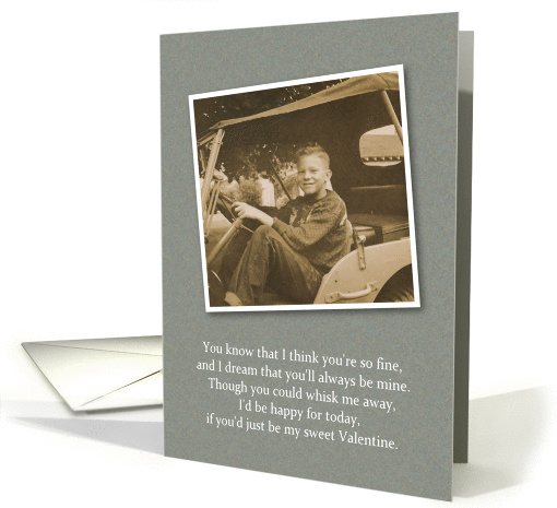 Fine Valentine for Boyfriend - Retro card (536546)