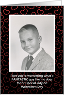 Valentine for Girlfriend - Retro card