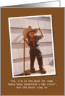 Valentine Cowboy Love Romance card