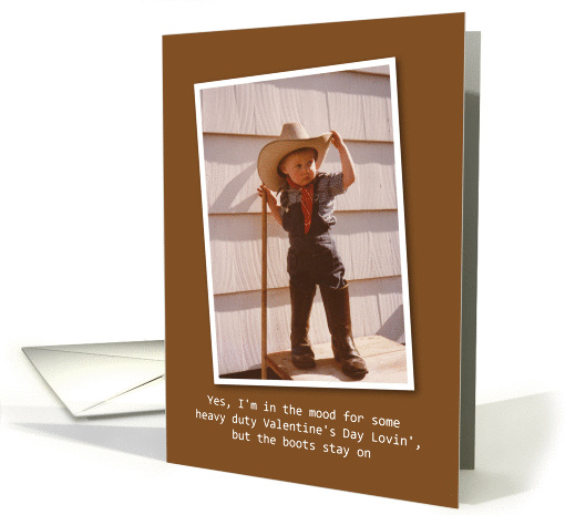 Valentine Cowboy Sexy Adult card (536624)