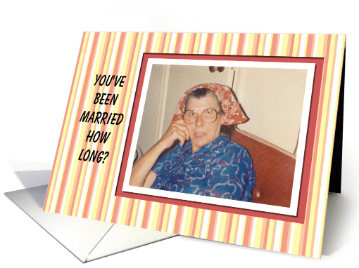 ADULT Wedding Anniversary Congratulations - Funny card (563432)