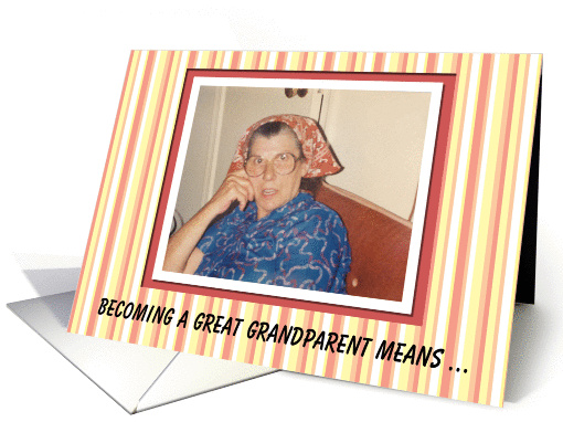 Great Grandmother Congratulations - Funny card (563457)