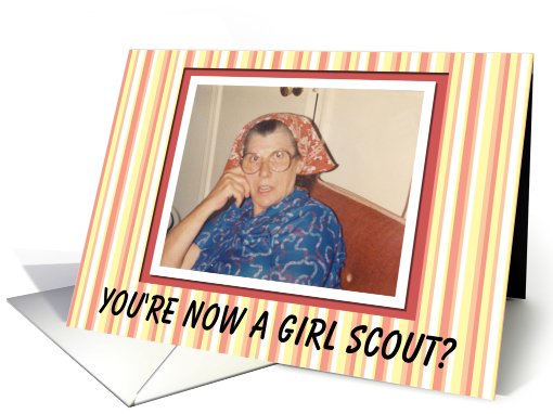 Girl Scout Silver Congratulations - FUNNY card (564219)