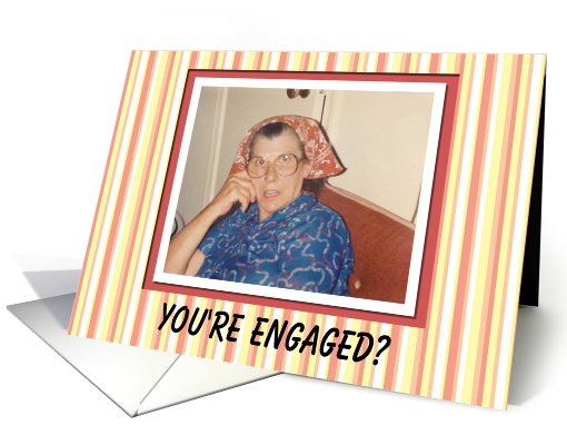 Engaged Congratulations - FUNNY card (564248)