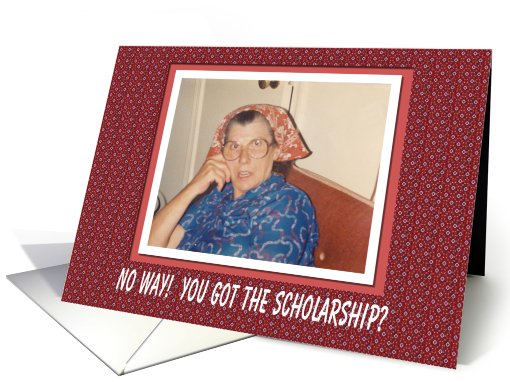 Scholarship Congratulations- FUNNY card (566059)