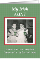 Saint Patrick’s Day Aunt - FUNNY card