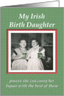 Saint Patrick’s Day Birth Daughter - FUNNY card