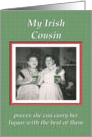 Saint Patrick’s Day Cousin - FUNNY card