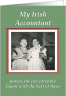Saint Patrick’s Accountant - FUNNY card