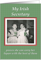 Saint Patrick’s Secretary - FUNNY card