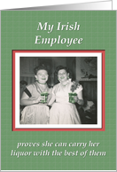 Saint Patrick’s Employee - FUNNY card