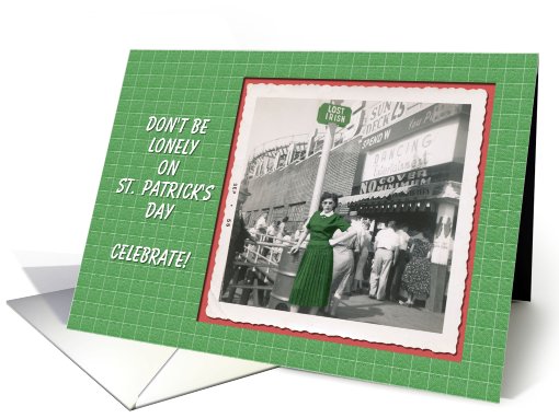 St. Patrick's Retro - FUNNY card (569909)