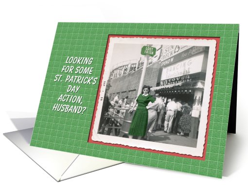 St. Patrick's Day for Husband - FUNNY card (569960)