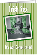 St. Patrick’s Day Sex Adult - FUNNY card