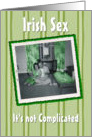 St. Patrick’s Day Sex Adult - FUNNY card