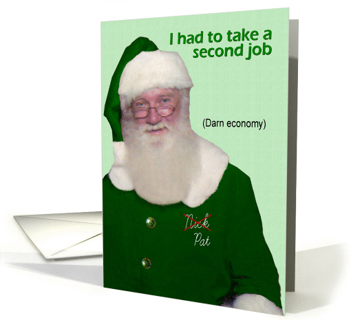 St. Patrick's Day Santa - FUNNY card (571723)