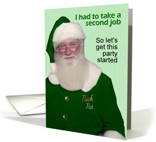 St. Patrick's Day Santa Beer- FUNNY card (571734)