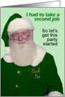 St. Patrick’s Day Santa - FUNNY card