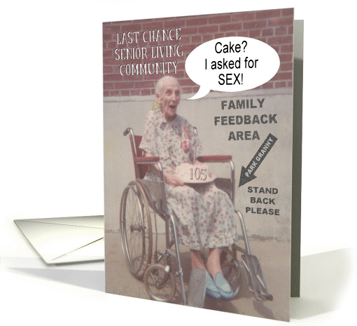 105th Last Chance Sex Birthday - FUNNY card (573118)