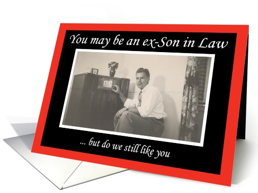 Ex Son in Law Birthday - RETRO card (573722)