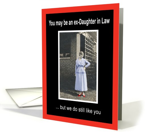 Ex Daughter in Law Birthday - RETRO card (573723)