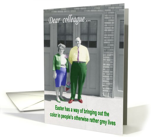 Easter colleague - FUNNY card (574791)