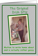 St. Patricks Irish Stu - FUNNY card