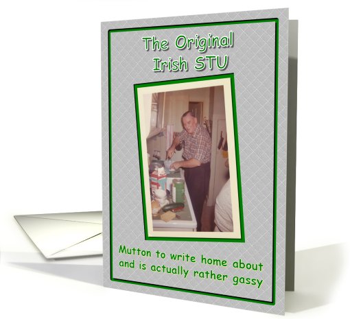 St. Patricks Irish Stu for Husband- FUNNY card (574923)