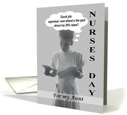 AUNT Nurses Day - FUNNY card (575865)