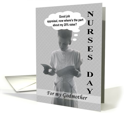 Godmother Nurses Day - Funny
 card (575884)