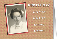 Nurses day - Retro card