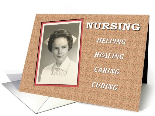 Nursing school graduation congratulations card (576006)