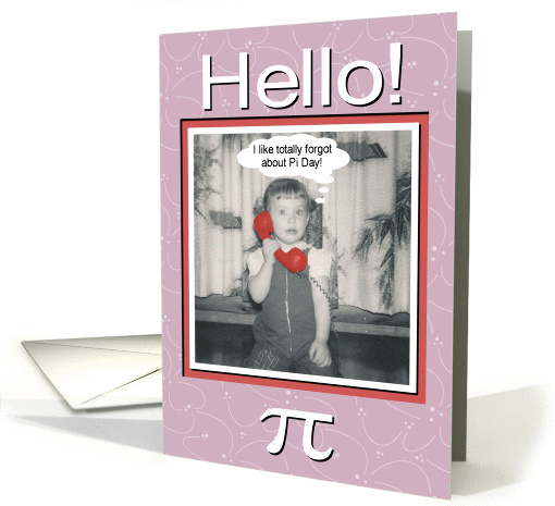 Pi Day Surprise - FUNNY card (576486)