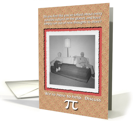 Pi Day Marriage - FUNNY card (576491)
