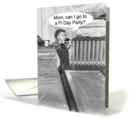 Pi Day Party Invitation - FUNNY card (576493)