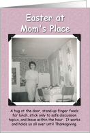 Easter at Moms - FUNNY RETRO card