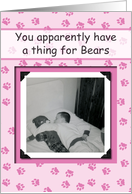 Gay Bear Birthday - FUNNY RETRO card