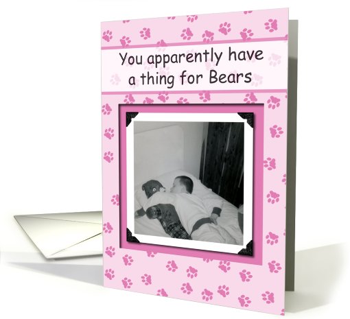 Gay Bear Humor - FUNNY RETRO card (580449)