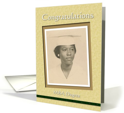 Graduation Congratulations MBA card (580662)