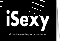 Bachelorette Party invitation - Lingerie card