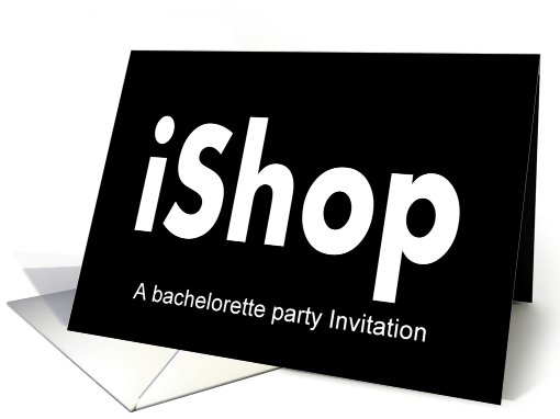 Bachelorette Party invitation - Shopping card (584901)