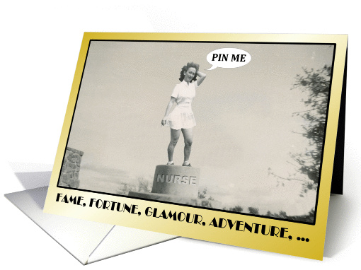 Nursing Pinning Invitation - FUNNY card (744091)