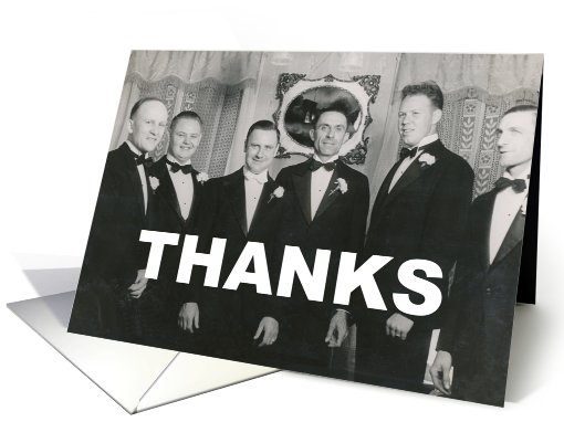 Groomsman Thanks card (747932)