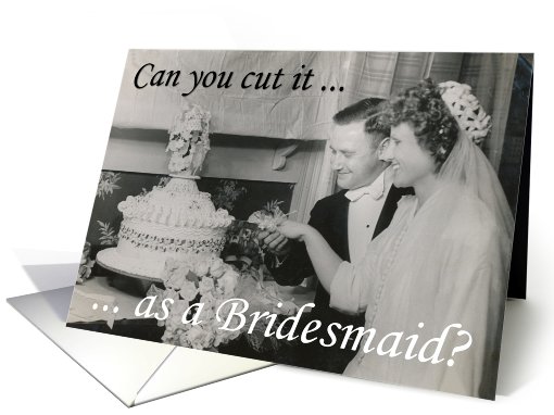 Bridesmaid - Sister - Can you cut it? card (748079)