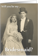 Bridesmaid Sister - Nostalgic card