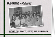 Bridesmaid Auditions - Cousin card