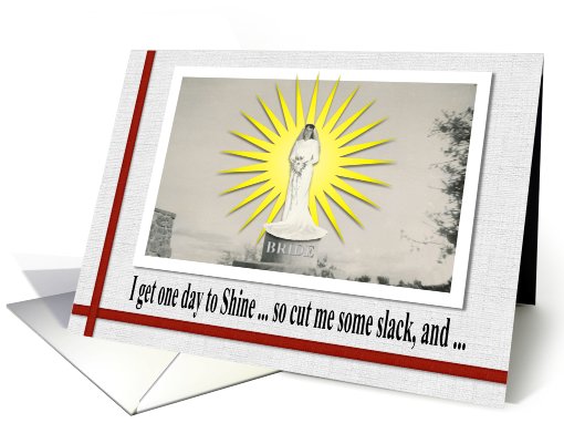 Bridesmaid Shine - Retro Fun card (752338)
