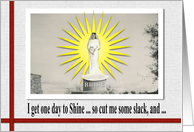Bridesmaid Shine - Retro Fun card